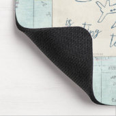 Gehen Sie hinaus und erforschen Sie Zitat und Mousepad (Ecke)