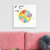 Gehen Sie Ihr eigenes Angebot mit farbigem Kompass Leinwanddruck (Insitu (Wohnzimmer))