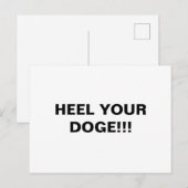 GEHEN SIE IHREN HUND!!! POSTKARTE (Vorne/Hinten)