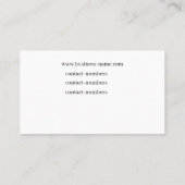 Gehen Sie Ihren Hund Visitenkarte (Rückseite)