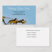 Gehen Sie Ihren Hund Visitenkarte (Vorne/Hinten)