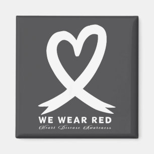 Gehen Sie im Februar Rot Herzkrankheit Gesundheits Magnet