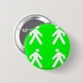 Gehen Sie im Grünen Button (Vorne & Hinten)
