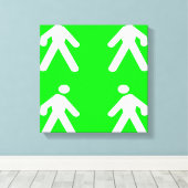 Gehen Sie im Grünen Leinwanddruck (Insitu (Holzboden))