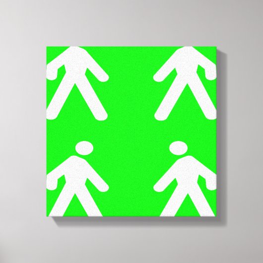 Gehen Sie im Grünen Leinwanddruck (Vorderseite)