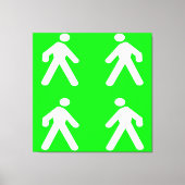 Gehen Sie im Grünen Leinwanddruck (Vorderseite)