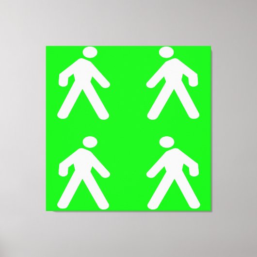 Gehen Sie im Grünen Leinwanddruck (Vorderseite)