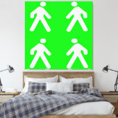 Gehen Sie im Grünen Leinwanddruck (Insitu (Schlafzimmer))