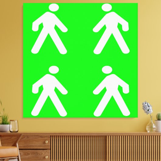 Gehen Sie im Grünen Leinwanddruck (Insitu (Wohnzimmer))