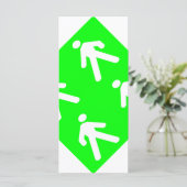 Gehen Sie im Grünen Menükarte (Stehend Vorderseite)