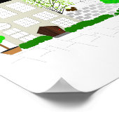 Gehen Sie immer auf der Sonnenseite der Straße. Poster (Ecke)