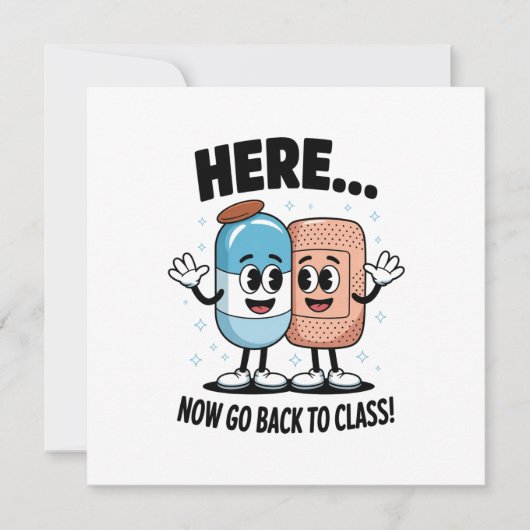 Gehen Sie jetzt zurück zur Krankenpflege in der Sc Einladung (Vorderseite)