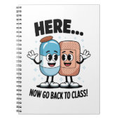 Gehen Sie jetzt zurück zur Krankenpflege in der Sc Notizblock (Vorderseite)