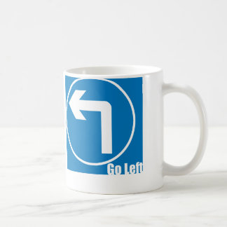 gehen Sie links Kaffeetasse