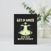 Gehen Sie locker - wir machen Hintern. Einladungspostkarte (Stehend Vorderseite)