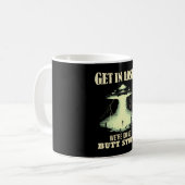 Gehen Sie locker - wir machen Hintern. Kaffeetasse (Vorderseite Links)
