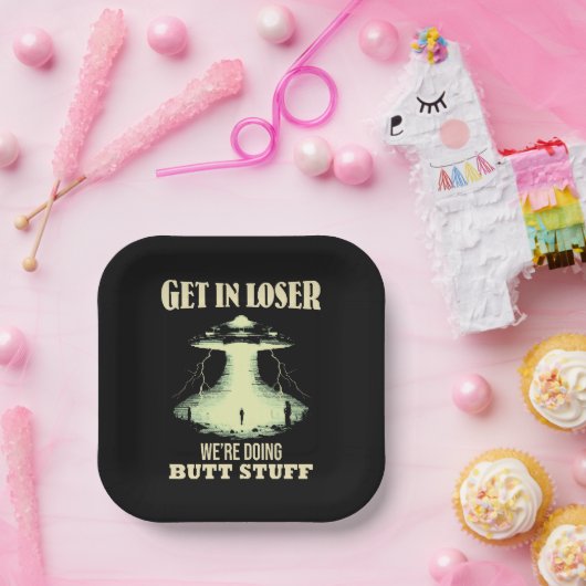 Gehen Sie locker - wir machen Hintern. Pappteller (Party)