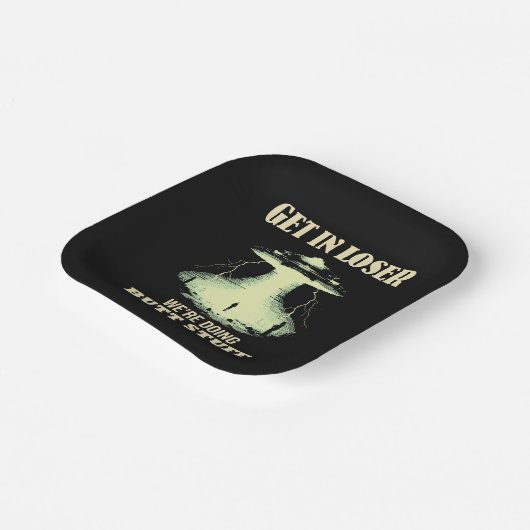 Gehen Sie locker - wir machen Hintern. Pappteller (Gewinkelt)