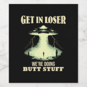 Gehen Sie locker - wir machen Hintern. Weinetikett (Einzelnes Label)