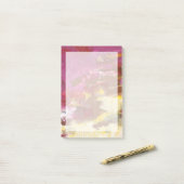 Gehen Sie mir durch Post-it Klebezettel (Auf Schreibtisch)