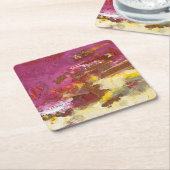 Gehen Sie mir durch Rechteckiger Pappuntersetzer (angewinkelt)