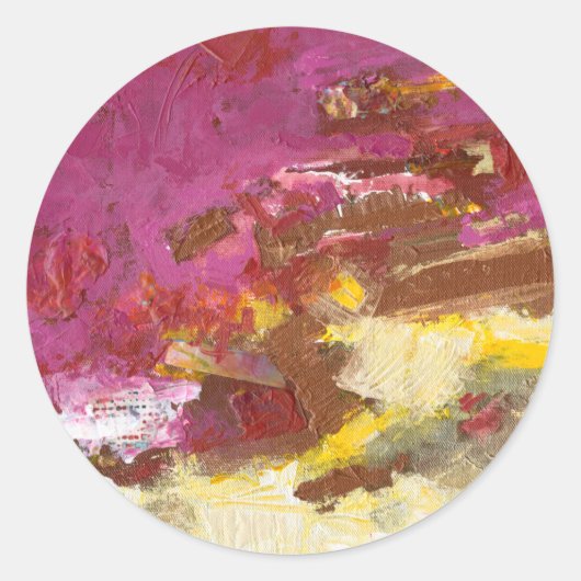 Gehen Sie mir durch Runder Aufkleber (Vorderseite)