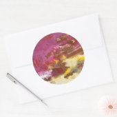 Gehen Sie mir durch Runder Aufkleber (Umschlag)