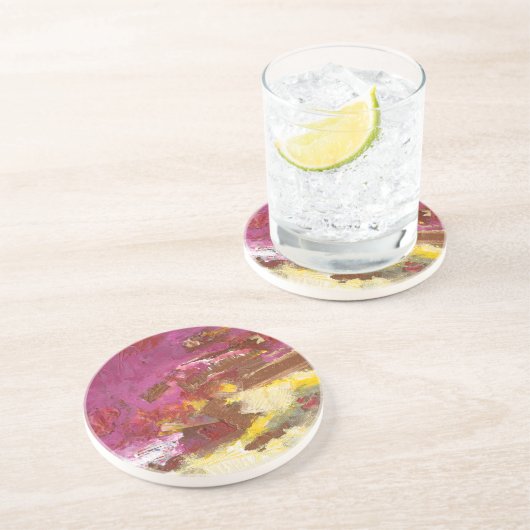 Gehen Sie mir durch Sandstein Untersetzer (Seite)