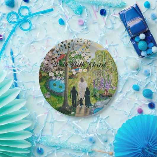 Gehen Sie mit Christ 7" Papier Teller (Party)