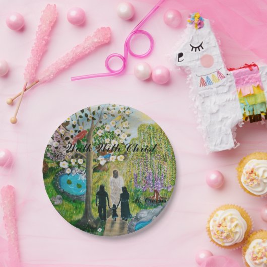 Gehen Sie mit Christ 7" Papier Teller (Party)