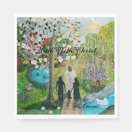 Gehen Sie mit Christus Napkins Serviette