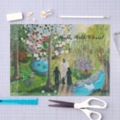 Gehen Sie mit dem Christ Tissue Paper Seidenpapier (Handwerk)