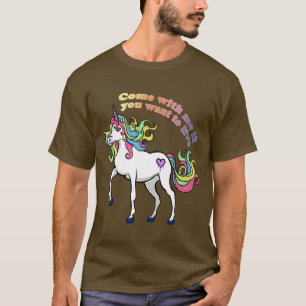 Gehen Sie mit dem Einhorn T-Shirt