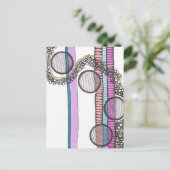 Gehen Sie mit dem Fluss, gürtig abstrakte Wasserfa Postkarte (Stehend Vorderseite)