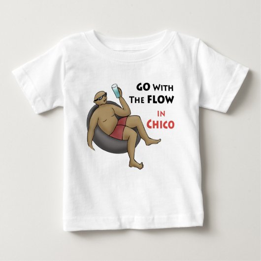 Gehen Sie mit dem Fluss in Mexiko Baby T-shirt (Vorderseite)