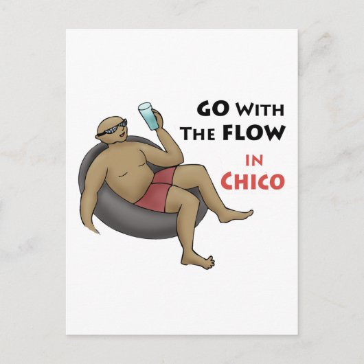 Gehen Sie mit dem Fluss in Mexiko Postkarte (Vorderseite)
