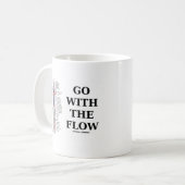 Gehen Sie mit dem Fluss (Kreislaufsystem-Haltung) Kaffeetasse (Vorderseite Links)