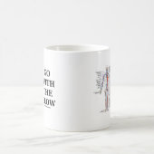 Gehen Sie mit dem Fluss (Kreislaufsystem-Haltung) Kaffeetasse (Mittel)