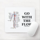 Gehen Sie mit dem Fluss (Kreislaufsystem-Haltung) Mousepad (Mit Mouse)