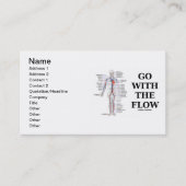 Gehen Sie mit dem Fluss (Kreislaufsystem) Visitenkarte (Vorderseite)