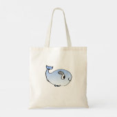 Gehen Sie mit dem Fluss - Whale Tote Tag Tragetasche (Rückseite)