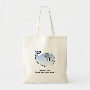 Gehen Sie mit dem Fluss - Whale Tote Tag Tragetasche