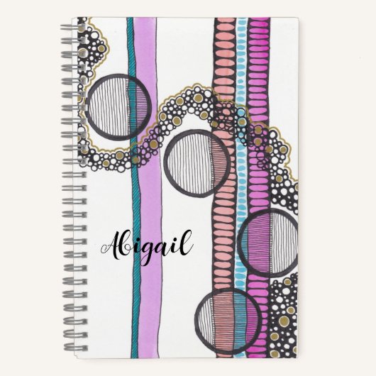 Gehen Sie mit dem personalisierten, originalen Kun Notizblock (Vorderseite)