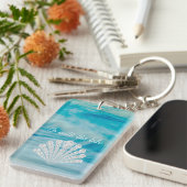 Gehen Sie mit den Gezeiten Ozeanwellen Diamantseas Schlüsselanhänger (Vorderseite rechts)