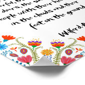 Gehen Sie mit den Träumern, den Gläubigen Poster (Ecke)