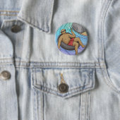Gehen Sie mit der Blume von Rock Water Button (Beispiel)