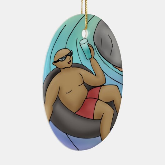 Gehen Sie mit der Blume von Rock Water Keramikornament (Rechts)