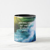 Gehen Sie mit der Combo-Tasse Waves Tasse (Zentrum)