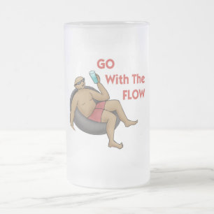 Gehen Sie mit der Flow-Tasse Mattglas Bierglas