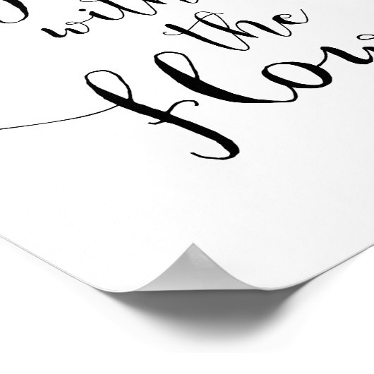 Gehen Sie mit der Strömungsmotivation Poster (Ecke)